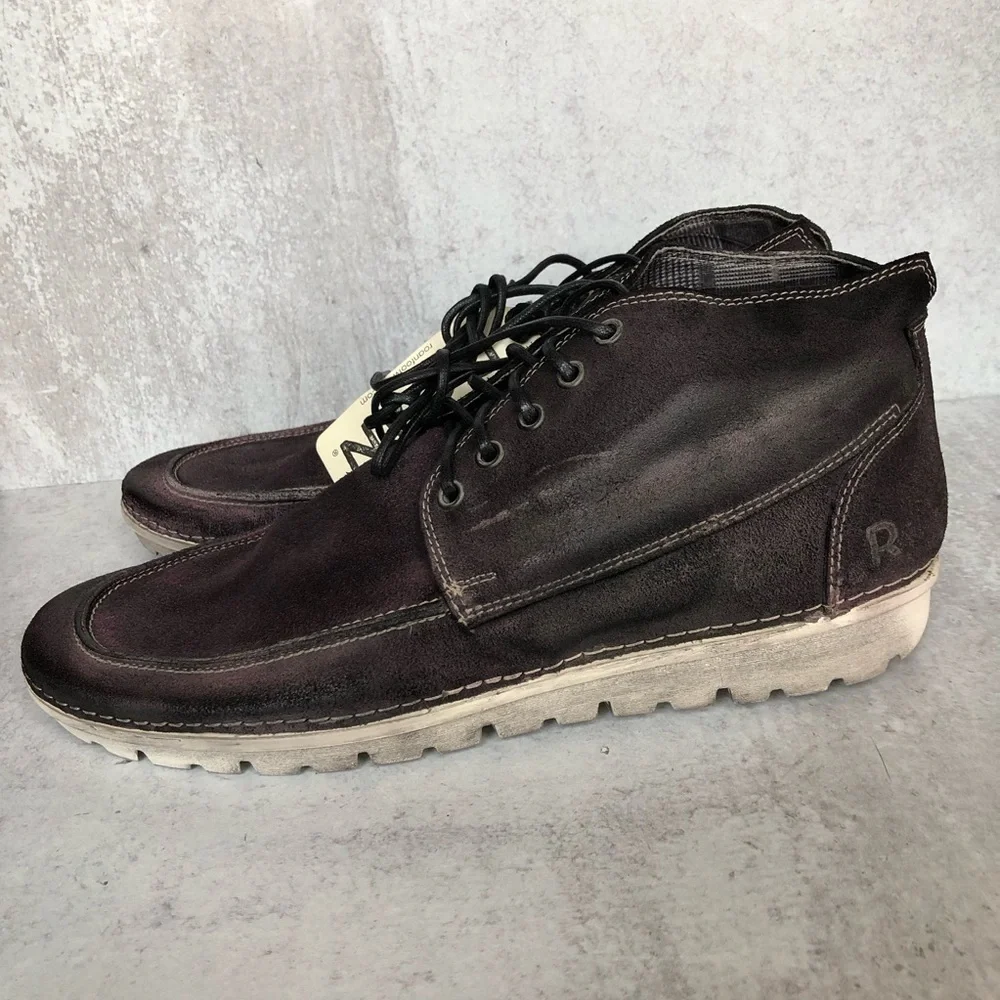 Roan By BedStu Black Oiled Suede Leather Handfinished Shoes Tobias 11.5 NIB